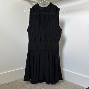 Chic Black Lace Mini Dress